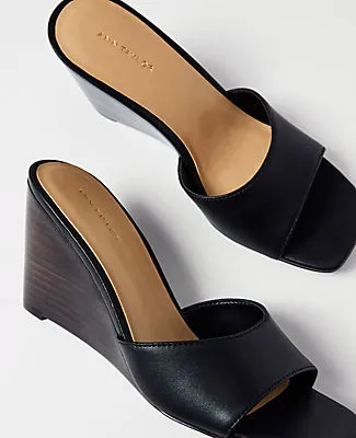 Ann Taylor Leather Wedge Sandal sold by Ann Taylor product image thumbnail 2