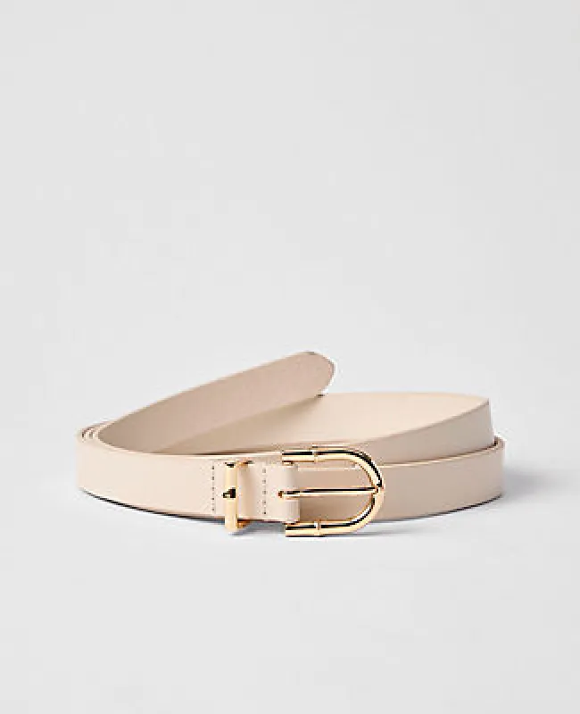 Ann Taylor Leather Textured Square Buckle Belt made by Ann Taylor