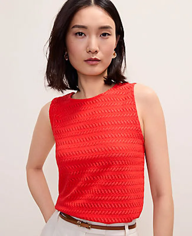 Ann Taylor Crew Neck Shell Top made by Ann Taylor