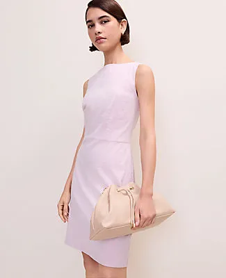 Ann Taylor The Petite Boatneck Dress in Seersucker sold by Ann Taylor
