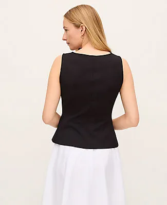Ann Taylor V-Neck Pocket Shell Top sold by Ann Taylor product image thumbnail 2