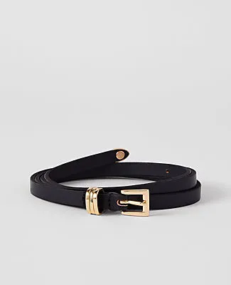Ann Taylor Skinny Leather Belt sold by Ann Taylor