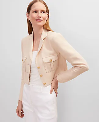 Ann Taylor Petite Blazer Jacket in Pique sold by Ann Taylor product image thumbnail 3