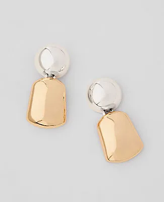 Ann Taylor Mixed Metal Drop Earrings sold by Ann Taylor