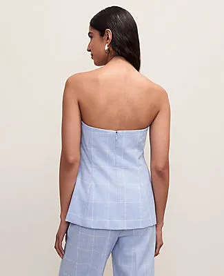 Ann Taylor Petite Windowpane Strapless Top sold by Ann Taylor product image thumbnail 2