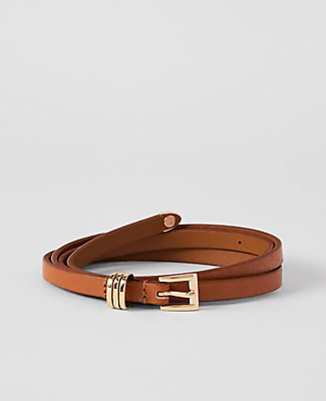 Ann Taylor Skinny Leather Belt made by Ann Taylor