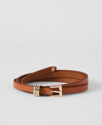 Ann Taylor Skinny Leather Belt sold by Ann Taylor