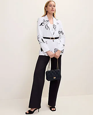 Ann Taylor The Petite Longline Blazer in Floral Print sold by Ann Taylor