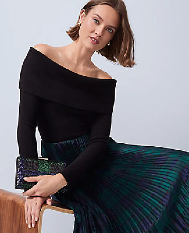 Ann Taylor Plaid Pleated Midi Skirt made by Ann Taylor