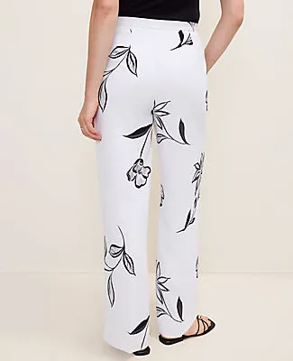 Ann Taylor The Petite Wide-Leg Pant in Floral Print sold by Ann Taylor product image thumbnail 3