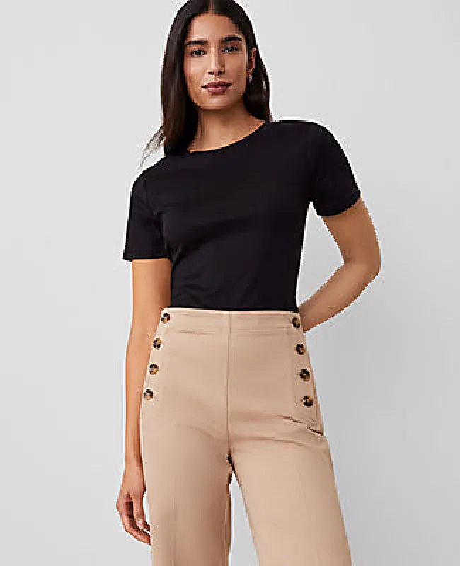 Ann Taylor Weekend Crew Neck Tee made by Ann Taylor
