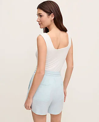 Ann Taylor The Petite Pull-On Short in Cotton Gauze sold by Ann Taylor product image thumbnail 3