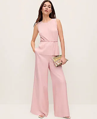 Ann Taylor The Petite Easy Wide-Leg Pant sold by Ann Taylor