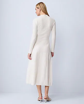 Ann Taylor Petite Ribbed Mock Neck Sweater Dress sold by Ann Taylor product image thumbnail 2