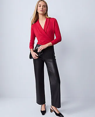 Ann Taylor Shawl Collar Wrap Top sold by Ann Taylor product image thumbnail 3