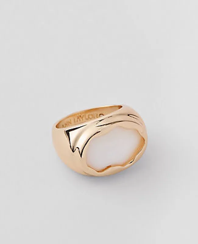 Ann Taylor Metal Stone Ring made by Ann Taylor