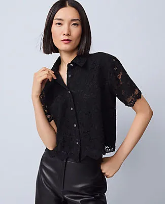 Ann Taylor Modern Lace Blouse sold by Ann Taylor