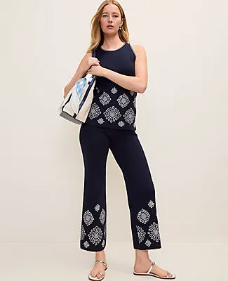 Ann Taylor Embroidered Sweater Pant sold by Ann Taylor