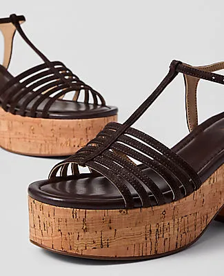 Ann Taylor Suede Platform Sandal sold by Ann Taylor product image thumbnail 2