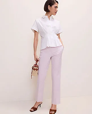 Ann Taylor The Eva Ankle Pant in Seersucker sold by Ann Taylor product image thumbnail 4