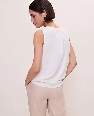Ann Taylor Shirred Tank Top sold by Ann Taylor product image thumbnail 2