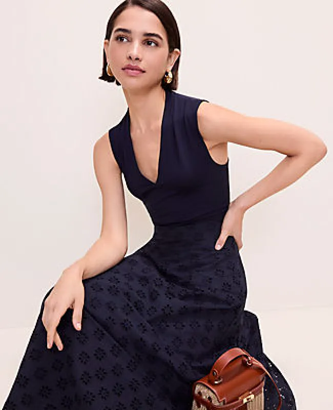 Ann Taylor Sleeveless V-Neck Top made by Ann Taylor