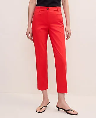 Ann Taylor The Petite Cotton Crop Pant – Curvy Fit sold by Ann Taylor