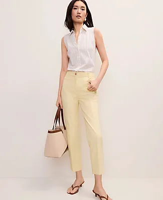 Ann Taylor The Tall Cotton Crop Pant sold by Ann Taylor
