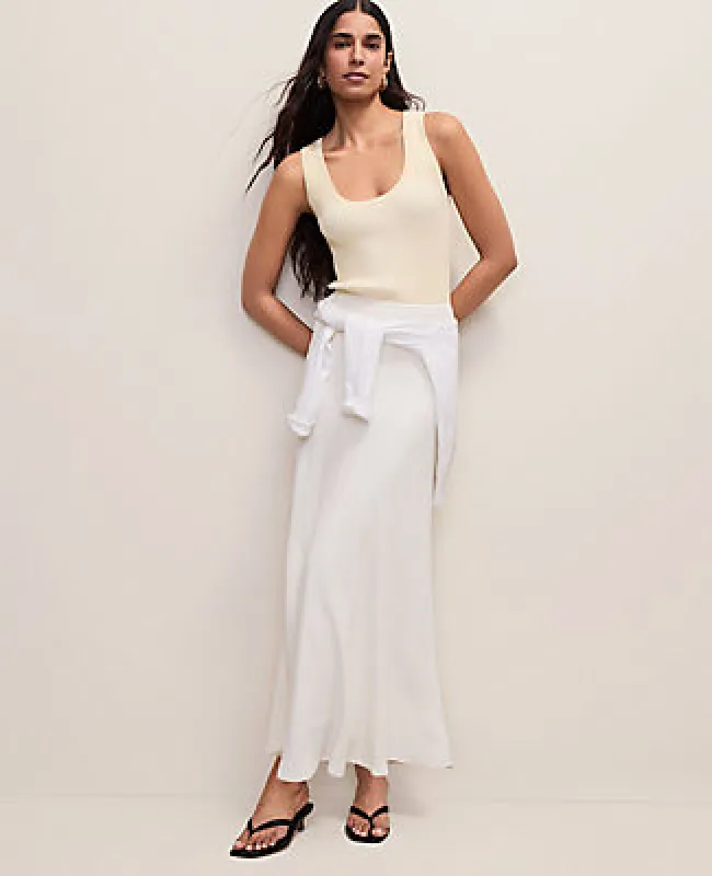 Ann Taylor Petite Bias Flare Maxi Skirt made by Ann Taylor