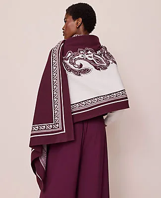 Ann Taylor Paisley Wrap Poncho sold by Ann Taylor product image thumbnail 2