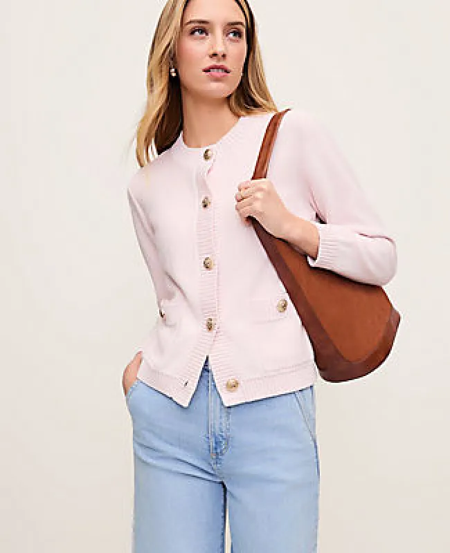 Ann Taylor Crew Neck Cardigan made by Ann Taylor