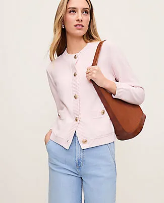 Ann Taylor Crew Neck Cardigan sold by Ann Taylor