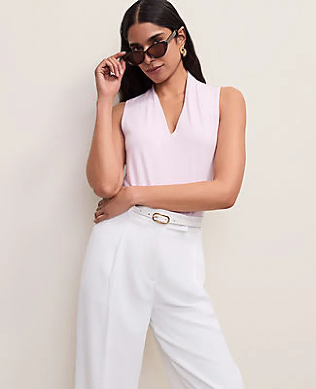 Ann Taylor Sleeveless V-Neck Top made by Ann Taylor