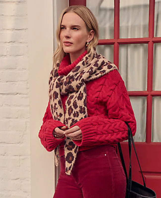 Ann Taylor Weekend Collection Cable Turtleneck Sweater made by Ann Taylor