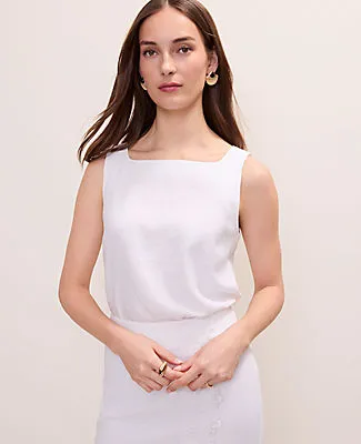 Ann Taylor Linen Blend Tank Top sold by Ann Taylor