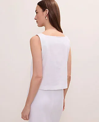 Ann Taylor Linen Blend Tank Top sold by Ann Taylor product image thumbnail 2