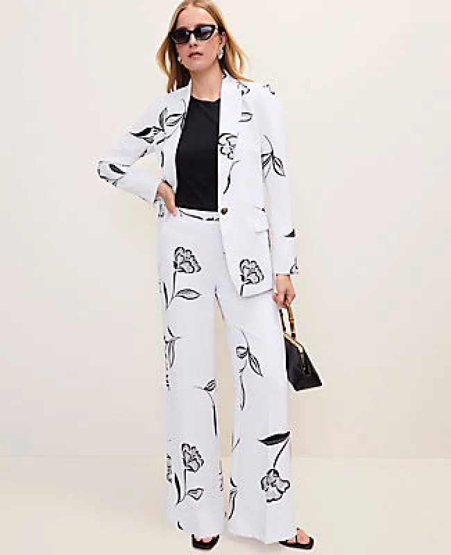 Ann Taylor The Petite Wide-Leg Pant in Floral Print made by Ann Taylor