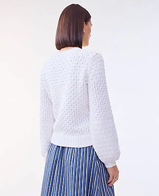 Ann Taylor Honeycomb Cable Crew Neck Sweater sold by Ann Taylor product image thumbnail 2