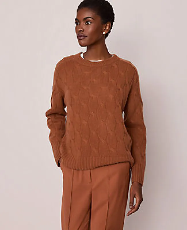 Ann Taylor Cashmere Cable Sweater made by Ann Taylor