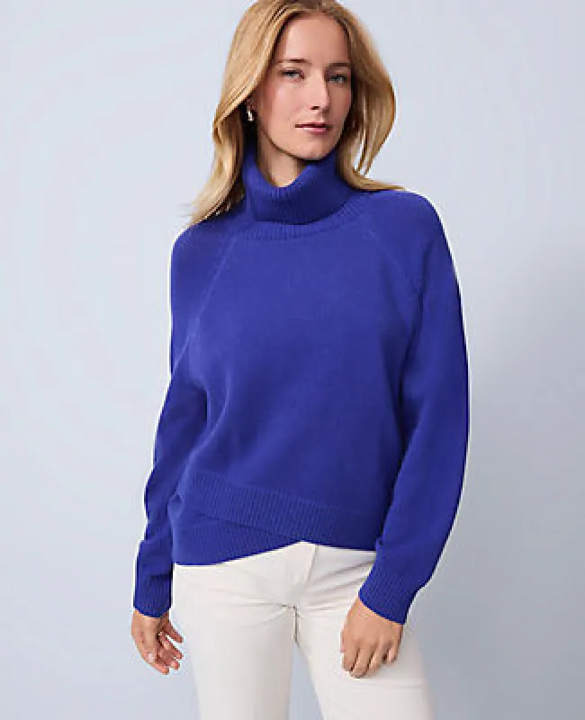 Ann Taylor Crossover Turtleneck Sweater made by Ann Taylor