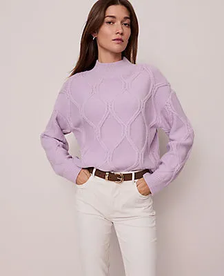 Ann Taylor Weekend Collection Cable Sweater sold by Ann Taylor
