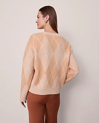Ann Taylor Argyle Crew Neck Sweater sold by Ann Taylor product image thumbnail 2