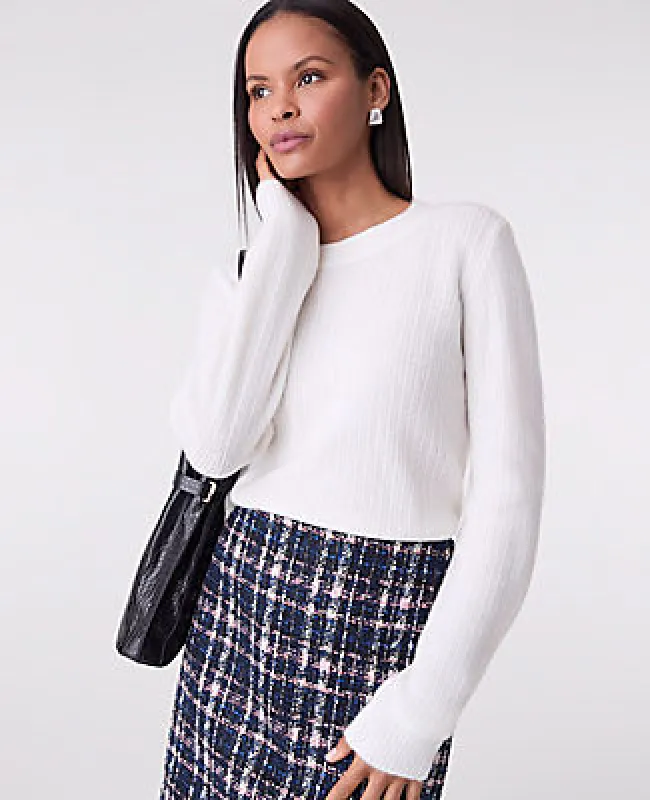 Ann Taylor Mixed Cable Sweater made by Ann Taylor