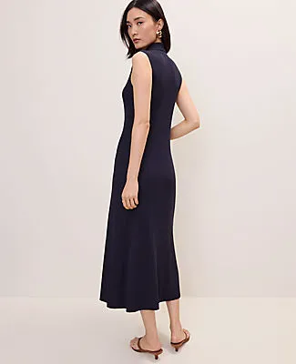 Ann Taylor Collared Midi Sweater Dress sold by Ann Taylor product image thumbnail 2