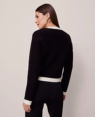 Ann Taylor Textured Sweater Jacket sold by Ann Taylor product image thumbnail 2