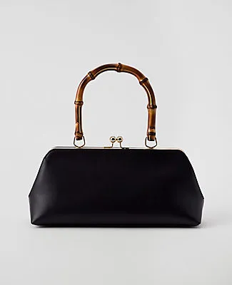 Ann Taylor Patent Bamboo Top Handle Bag sold by Ann Taylor