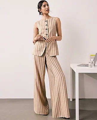Ann Taylor The Striped Statement Palazzo Pant sold by Ann Taylor product image thumbnail 4