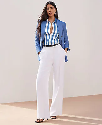 Ann Taylor The Petite Pleated Straight Pant sold by Ann Taylor product image thumbnail 4