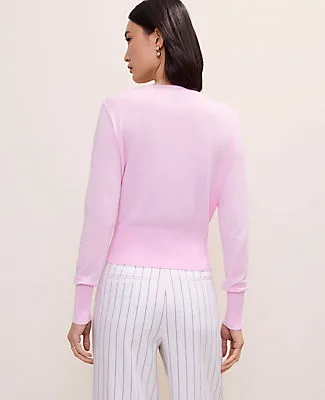 Ann Taylor Petite Crew Neck Cardigan sold by Ann Taylor product image thumbnail 2