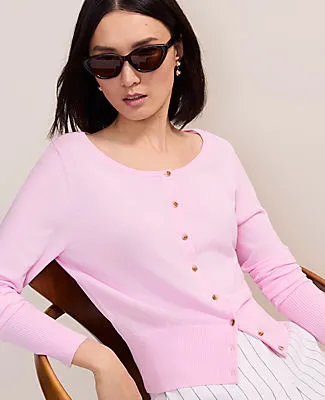 Ann Taylor Petite Crew Neck Cardigan sold by Ann Taylor product image thumbnail 3